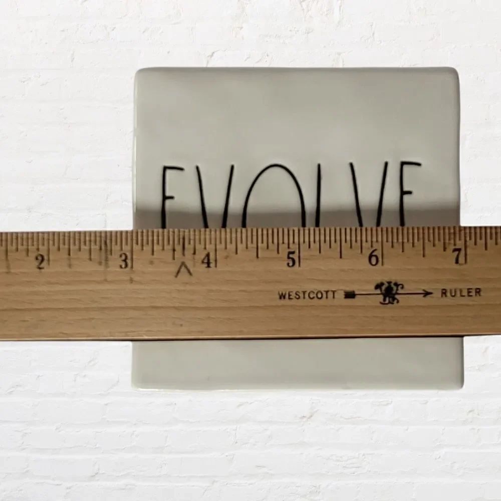 Rae Dunn Double Sided Think Evolve Block - Picture 5 of 9
